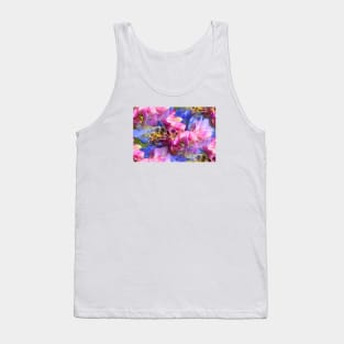 Bee in Blue / Swiss Artwork Photography Tank Top